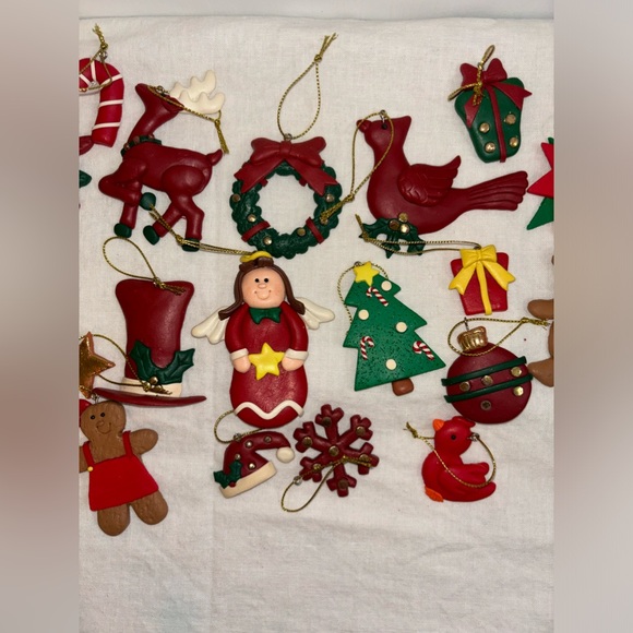 Christmas Ornament set, polymer clay - Picture 10 of 12